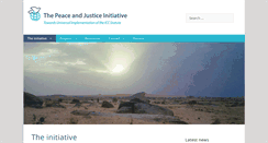 Desktop Screenshot of peaceandjusticeinitiative.org