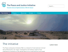 Tablet Screenshot of peaceandjusticeinitiative.org